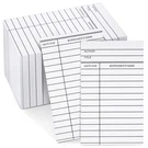 500 Pack Blank Library Cards For School Book Checkouts, Cds, Dvds, Vinyl Reco.... Fixed Price $24.93.