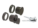 Crl Dark Bronze Anodized Keyed Cylinder Thumbturn Combo 2" Diameter. Fixed Price $36.90.