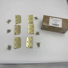 6PK Everbilt 3.5IN. Hinge 5/8 Radius Satin Brass Door 16590 New. Fixed Price $20.00.