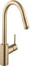 Hansgrohe 14872251 Talis Pull-down 1-SPRAY Kitchen Faucet, Brushed Gold Optic. Fixed Price $294.99.