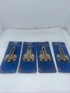 (4) Hager Brass Finish Door Guard CD1412 US4 No 00534 New Fast Shipping J40. Fixed Price $27.99.