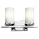 Kichler 45496 Chrome Crosby 2-LIGHT Bathroom Vanity. Fixed Price $99.98.