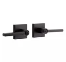 Signature Hardware Mabry Entrance Set - Lever Handles Matte Black. Fixed Price $31.85.