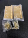 Emtek 96414US3NL 4"X4" Solid Brass Square Corner Ball Bearing Hinge Pair, Unlacq. Fixed Price $78.99.
