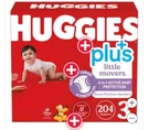 Huggies Little Movers Baby Diapers, Size 3 : 16-28 Lbs, 204 Count. Fixed Price $67.99.