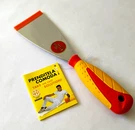 Pavan #6 Spatula Inox Stainless Steel Putty Knife Rounded Tip Rubber Handle. Fixed Price $14.40.