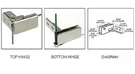 C.r. Laurence GDH96CH Crl Chrome Surface Mount Glass Door Hinges. Fixed Price $20.00.