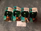 4 Sylvania 25W Transparent Green A19 Bulbs. Fixed Price $15.00.
