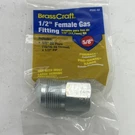 Brasscraft PSSC-62 0.5 Psi Stainless Steel Gas Supply Adapter 5/8 X 1/2 In.. Fixed Price $7.99.