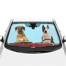 Bdk 2 Dogs Driving Folding Car Windshield Sun Shade With Side Window Sh.... Fixed Price $17.90.