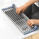 Over The Sink Dish Drying Rack, Stainless Steel Roll Up Kitc.... Fixed Price $22.67.