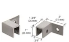 Crl Brushed Nickel Left Hand "sleeve Over" Wall Mount Glass Clamp S0GC37LBN. Fixed Price $20.00.