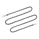 Uxcell Purse Chain Strap, Leather Iron Flat 55", Black, Silver. Fixed Price $16.88.