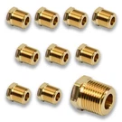 (10) Mcmaster Carr High Pressure Brass Pipe Bushing Adapter 3/8" Npt Hex Reducer. Fixed Price $19.95.