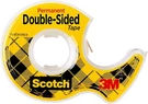 Scotch Double Sided Tape With Dispenser, Narrow Width, 1/2 X 250 Inches. Fixed Price $7.49.