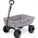 Gorilla Carts 800 Pound Capacity Heavy Duty Poly Yard Dump Utility Cart, Gray. Fixed Price $153.99.