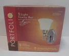 Portfolio Antique Nickel Finish Opal Glass 1 Light Vanity Bar 25886 Nib. Fixed Price $18.19.
