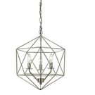 Bellini 3-LIGHT Cage Pendant Chandelier For Brushed Nickel By Af Lighting. Fixed Price $129.90.