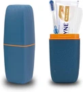 Toothbrush Cup Holder With Cover Travel Boothbrush Blue. Fixed Price $14.99.