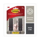Command 17034MB2ES Plastic Decorative Hooks - Medium Matte Black (2/PK) Znew. Fixed Price $14.75.