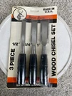 Vintage Buck Bros Piece Wood Chisel Set 1" 3/4" 1/2" 40601 Made Usa. Fixed Price $27.75.