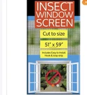 New York Wire Charcoal Fiberglass Insect Screen 36"X25'. Fixed Price $40.00.