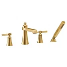 Moen Flara Brushed Gold Two-handle High Arc Roman Tub Faucet TS928BG Mint!. Fixed Price $699.00.