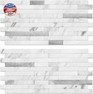 Auliget Faux Stone Peel And Stick Backsplash, Pvc Mixed Metal Wall Tiles. Fixed Price $11.99.
