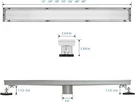Sanitemodar 24-INCH Linear Shower Drain Comes With Tiled Stealth And 304. Fixed Price $19.75.