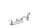 Kohler K-30616 Jolt Two-handle Kitchen Sink Faucet With Side Sprayer. Fixed Price $115.00.