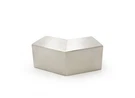 Roll Formed Cap Rail Corner 135 Degree Horizontal 2" Square - Brushed Stainless. Fixed Price $62.88.