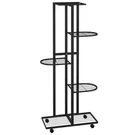 Flower Stand With Wheels Decorative Plant Shelf Pot Holder Iron Vidaxl. Fixed Price $42.99.