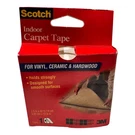 (3)-3M Scotch Indoor Carpet Tape 1.5"X42' For Vinyl, Ceramic & Hardwood. CT2010. Fixed Price $14.99.