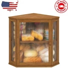 Corner Bread Box For Kitchen Counter, Bamboo Wood Large Capacity. Fixed Price $90.98.
