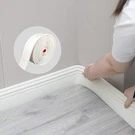 Coukiu Flexible Baseboard Molding Trim, Peel And Stick Rubber Wall Moulding. Fixed Price $42.86.