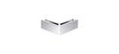 Polished Stainless 12" Mitered 90 Degree Corner Cladding For B5A Series Base. Fixed Price $636.88.