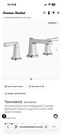 American Standard 7353841.002 Townsend Widespread 2-HANDLE Bathroom Faucet. Fixed Price $150.00.