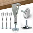 4 Pcs Adjustable Bed Center Slat Support Leg, Frame Glide Legs,. Fixed Price $35.27.