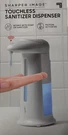 Touchless Soap Sanitize Dispenser Motion Activate Hands Free White Sharper Image. Fixed Price $9.99.