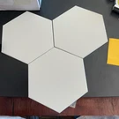 Avant Bex Wall Decor 30 Tiles Linen Hexagon Peel & Stick 6" 6.9". Fixed Price $25.00.