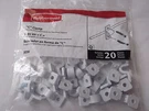 Rubbermaid Clamps Package Of 20 White #3D30-LW-WHT New. Fixed Price $7.79.