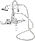Kingston Brass Vintage Wall Mount Clawfoot Tub Filler With Hand Shower, CC10T1. Fixed Price $164.99.
