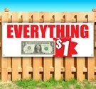 Everything $1 Advertising Vinyl Banner Flag Sign Many Sizes Bargain Sale. Fixed Price $118.19.