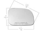 For Mirror Glass W/pads 1996-2007 Caravan Town & Country Voyager Passenger Side. Fixed Price $16.79.