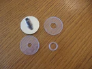 New Qty 2 C.r. Laurence Crl LPC114CH Table Hardware Chrome Low Profile Cap. Fixed Price $14.95.