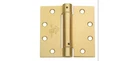 Imperial Usa 4-1/2" X Spring Hinge Square Corner, Steel, Satin Brass. Fixed Price $10.09.