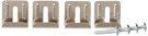Crl"j" Clip Set For 1/4 Inch Mirrors, Nickel Plated. Fixed Price $18.99.