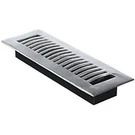 Set Of 2 - Decor Grates Steel Floor Register Louvered Alumium Nickel X 14''. Fixed Price $39.95.