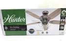 Hunter Channing 52 In. Express Indoor Matte Silver Ceiling Fan With Light Kit. Fixed Price $119.99.