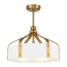 Savoy House Sheffield 6LT Led Fan D'lier, White/brass 26-FD-7806-142. Fixed Price $974.00.